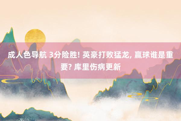 成人色导航 3分险胜! 英豪打败猛龙， 赢球谁是重要? 库里伤病更新