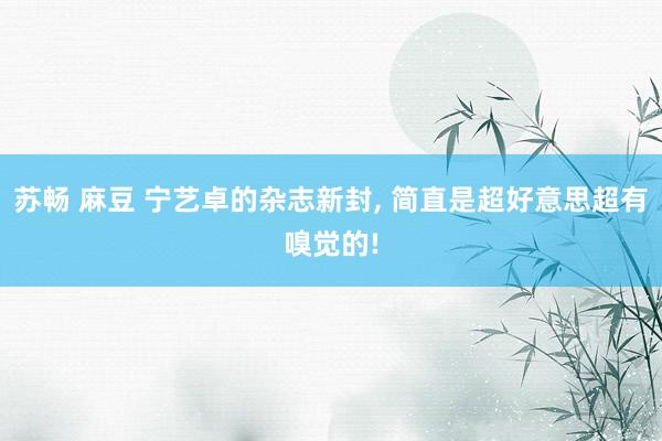 苏畅 麻豆 宁艺卓的杂志新封， 简直是超好意思超有嗅觉的!